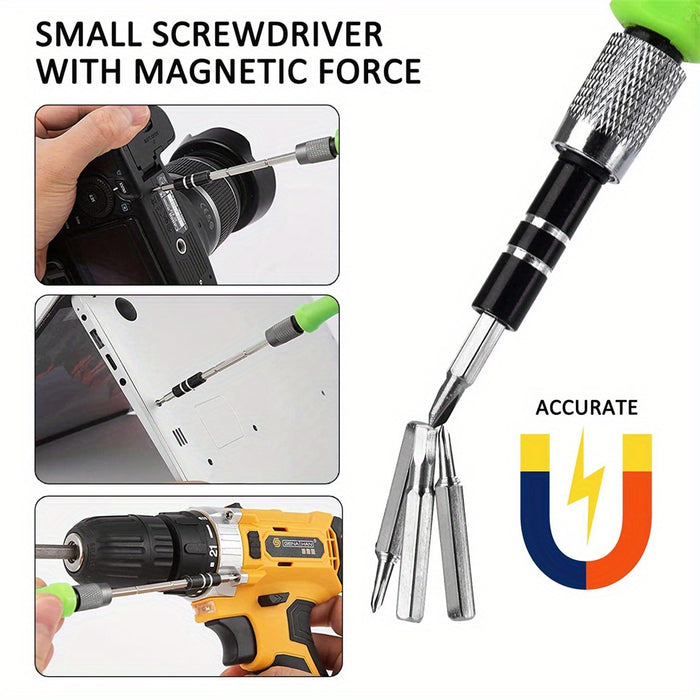 Brinoo 32-in-1 Precision Screwdriver Set with Magnetic Tips and Telescopic Bar